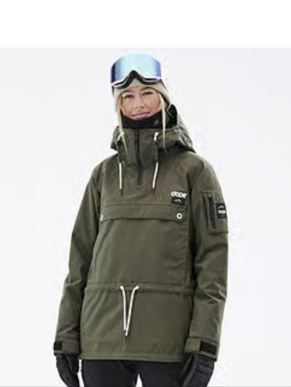 DOPE Akin Jacket Women Olive Green Women's Waterproof Jacket